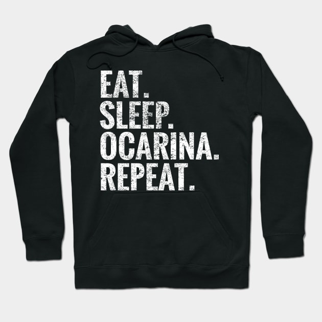 Eat Sleep Ocarina Repeat Hoodie by TeeLogic